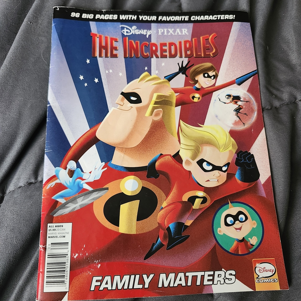 2011 INCREDIBLES FAMILY MATTERS Disney Pixar Magazine #4 Disney Comics